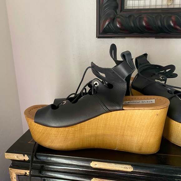Vintage Steve Madden Shoes Leather Sandal - Picture 8 of 8